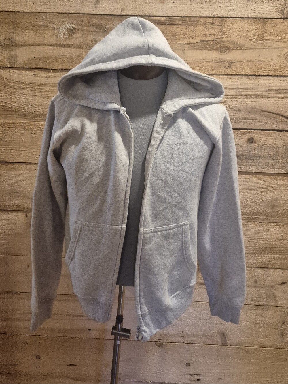5/$30 Or 10/$50. Kids Lightweight Gray Hooded Zip-Up Jacket